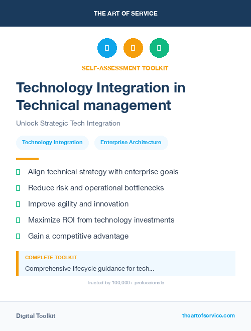 Technology Integration in Technical management