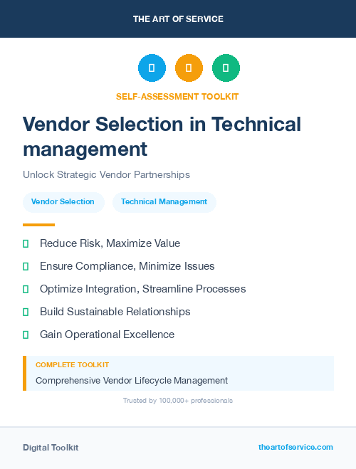 Vendor Selection in Technical management