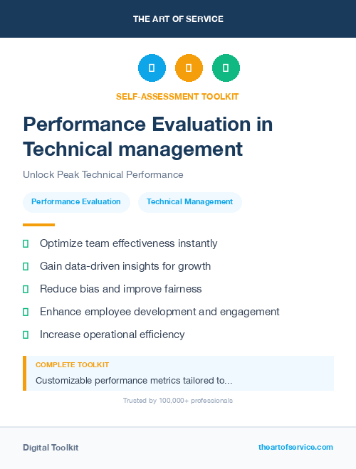 Performance Evaluation in Technical management