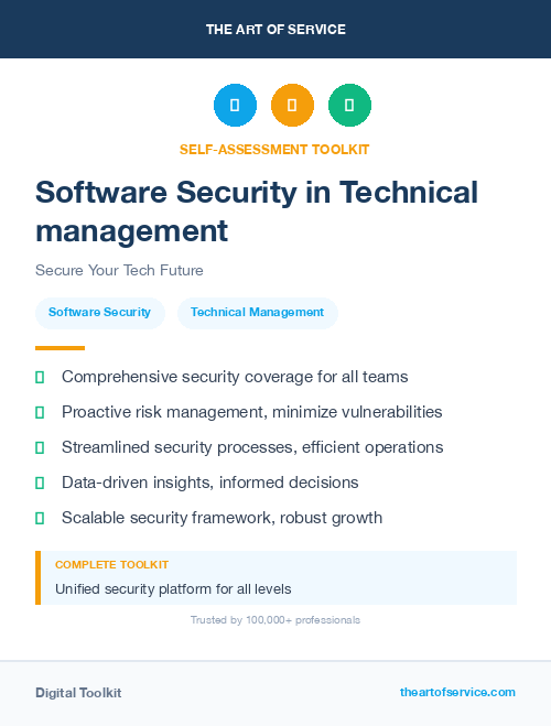Software Security in Technical management