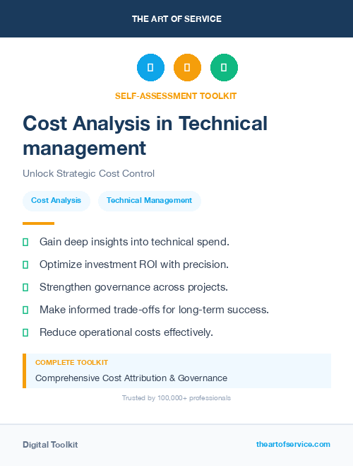 Cost Analysis in Technical management