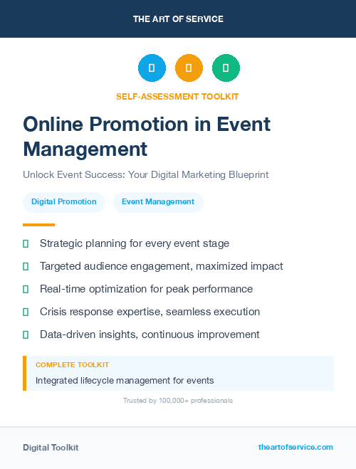 Online Promotion in Event Management