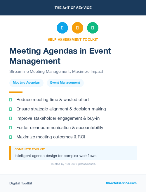 Meeting Agendas in Event Management
