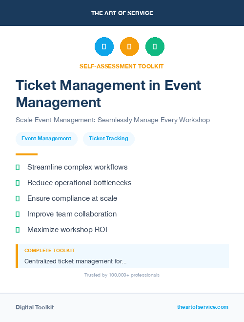 Ticket Management in Event Management