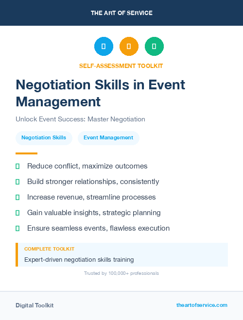 Negotiation Skills in Event Management