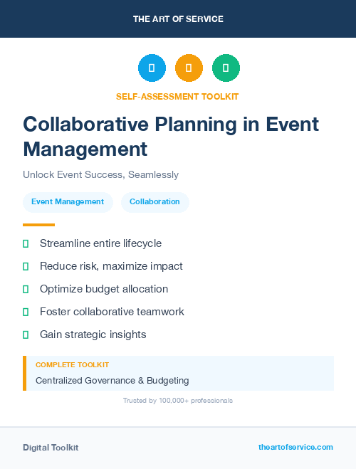 Collaborative Planning in Event Management