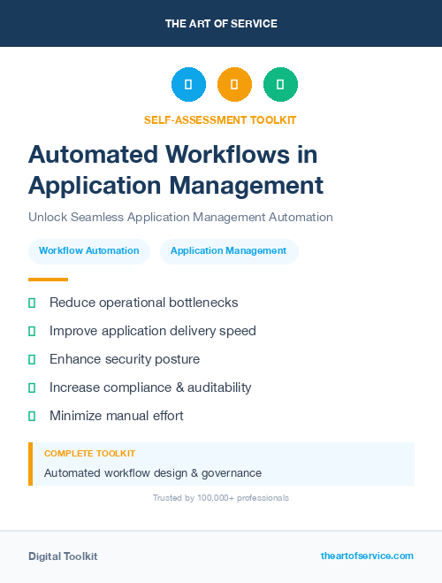 Automated Workflows in Application Management