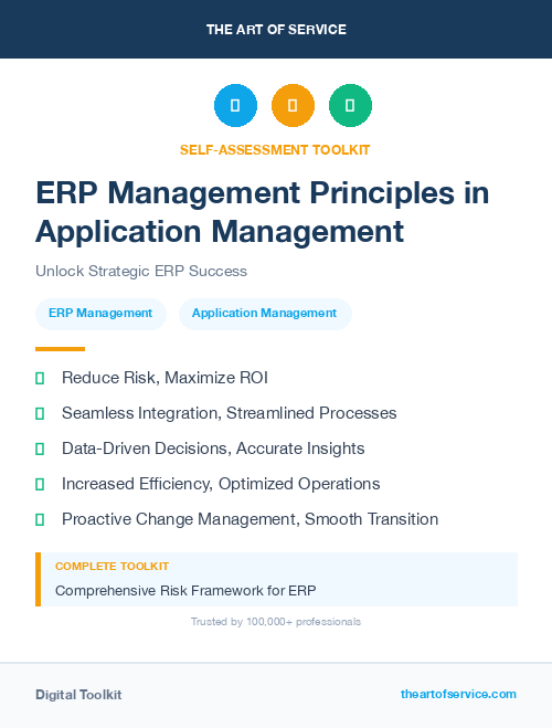ERP Management Principles in Application Management