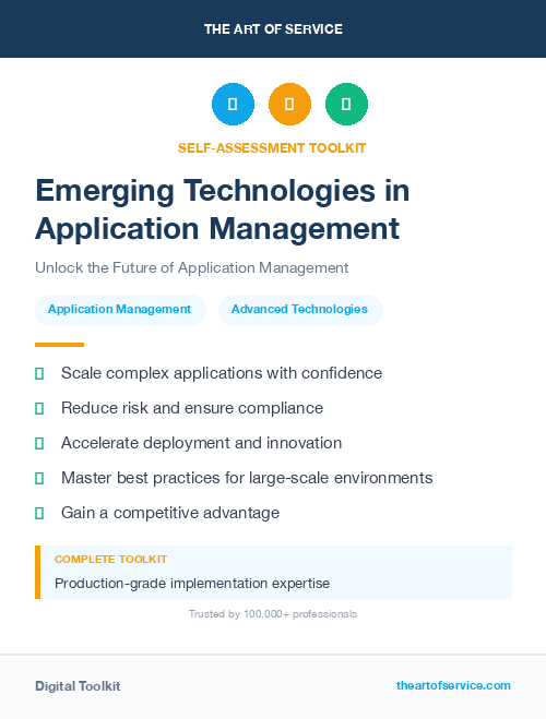 Emerging Technologies in Application Management
