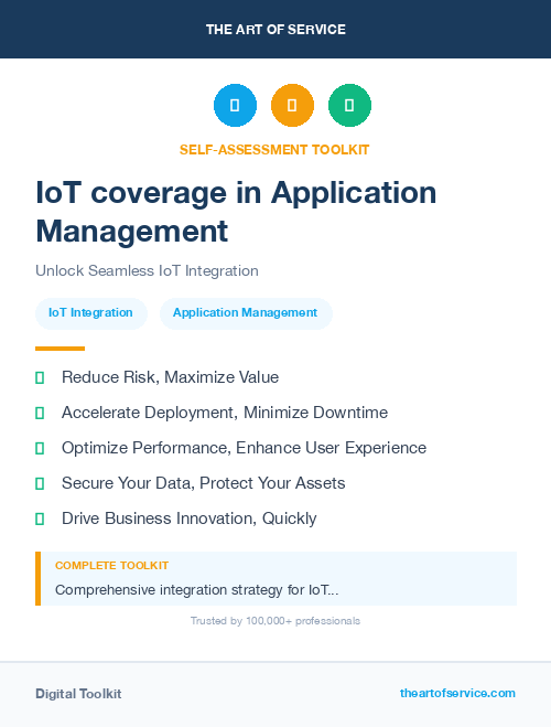 IoT coverage in Application Management