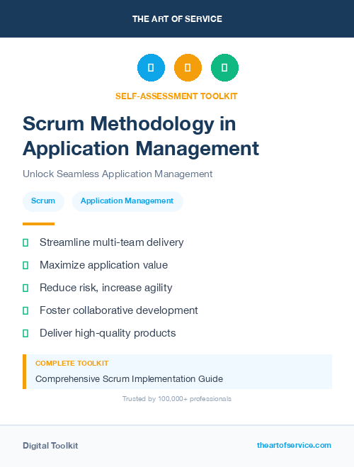 Scrum Methodology in Application Management
