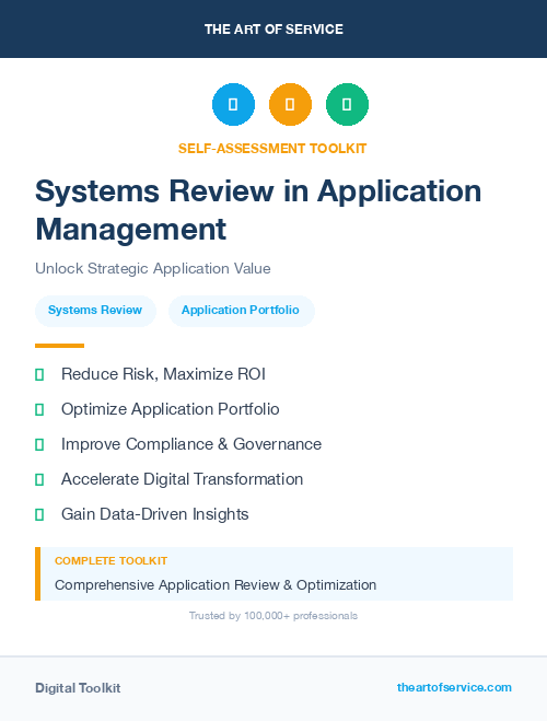 Systems Review in Application Management