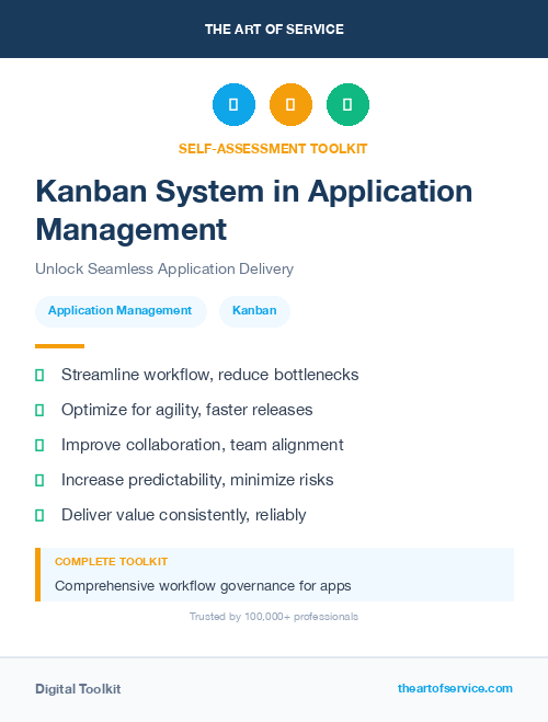 Kanban System in Application Management