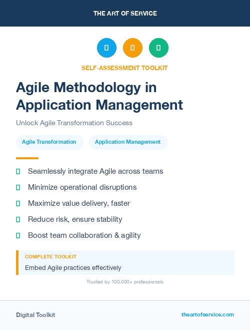 Agile Methodology in Application Management