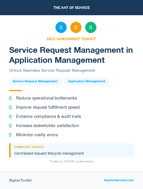 Service Request Management in Application Management