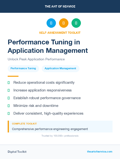 Performance Tuning in Application Management