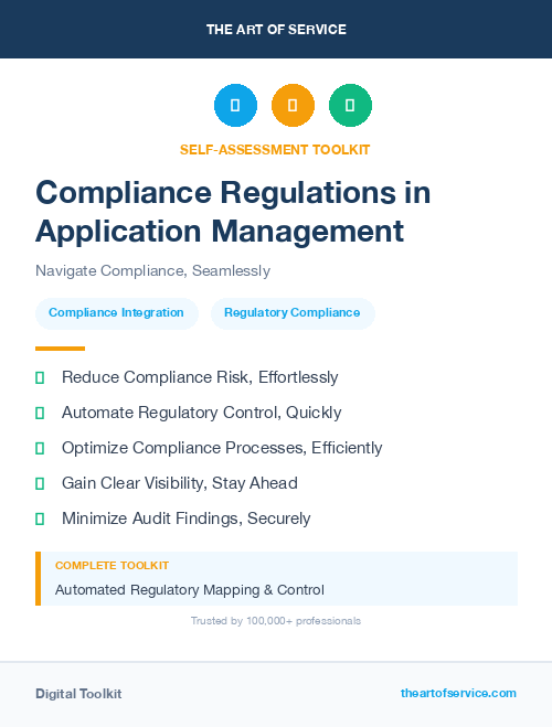 Compliance Regulations in Application Management