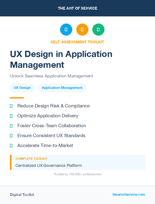 UX Design in Application Management