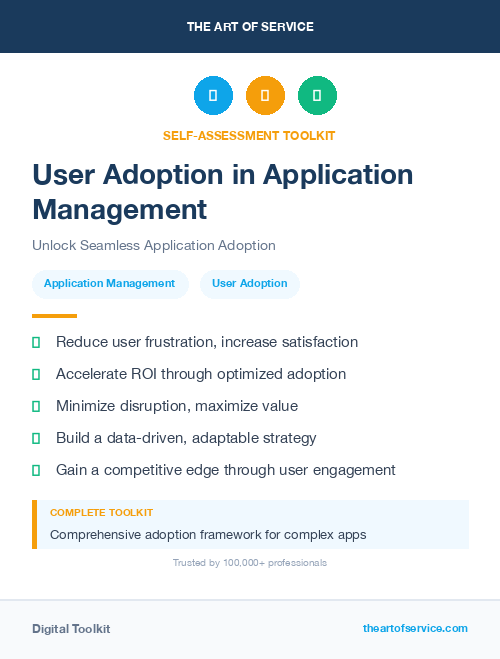User Adoption in Application Management