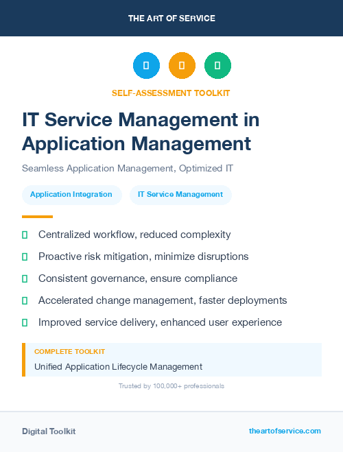 IT Service Management in Application Management