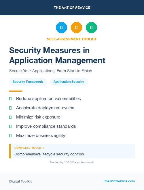 Security Measures in Application Management
