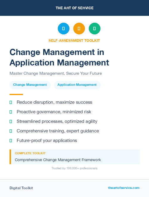 Change Management in Application Management