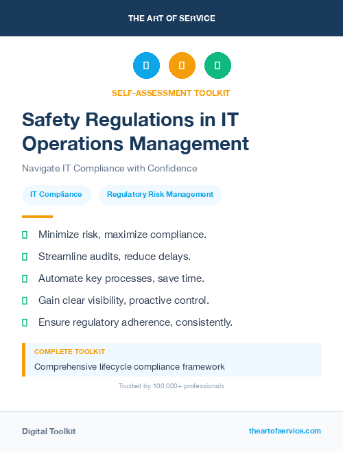 Safety Regulations in IT Operations Management