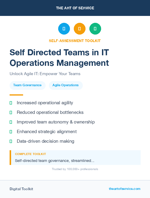 Self Directed Teams in IT Operations Management