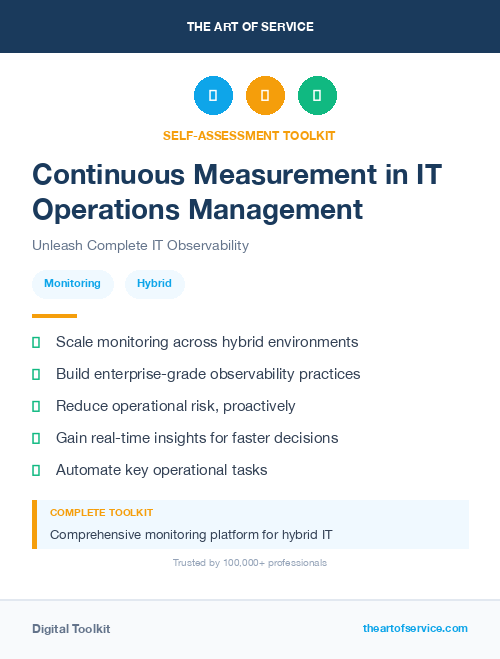 Continuous Measurement in IT Operations Management