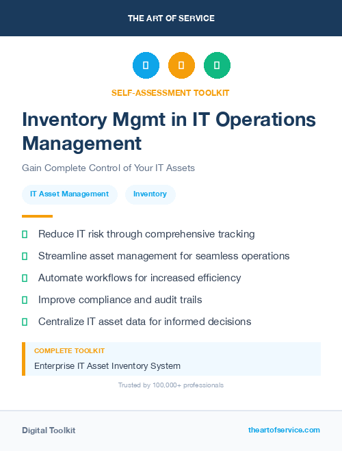 Inventory Mgmt in IT Operations Management