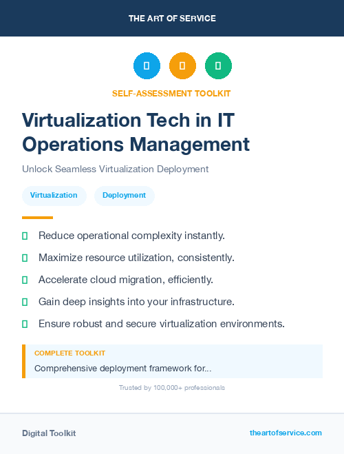 Virtualization Tech in IT Operations Management