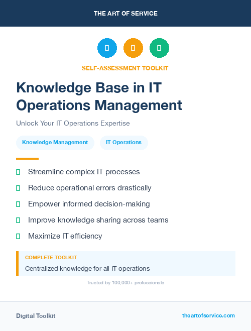 Knowledge Base in IT Operations Management