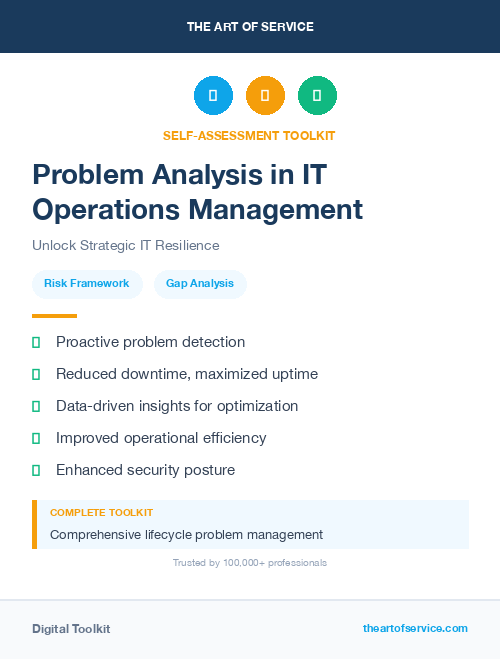 Problem Analysis in IT Operations Management
