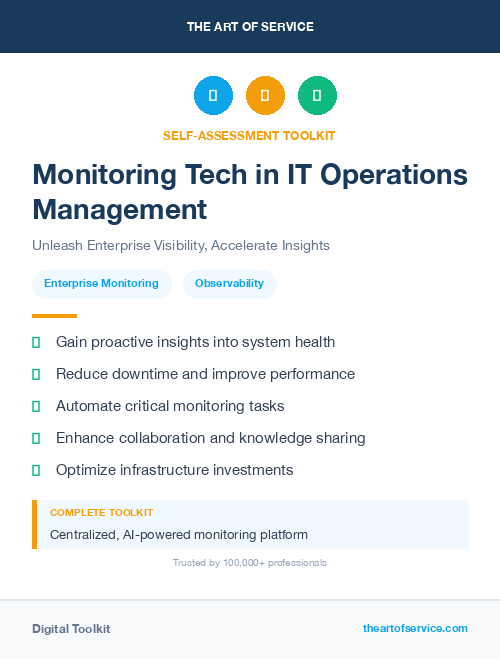 Monitoring Tech in IT Operations Management