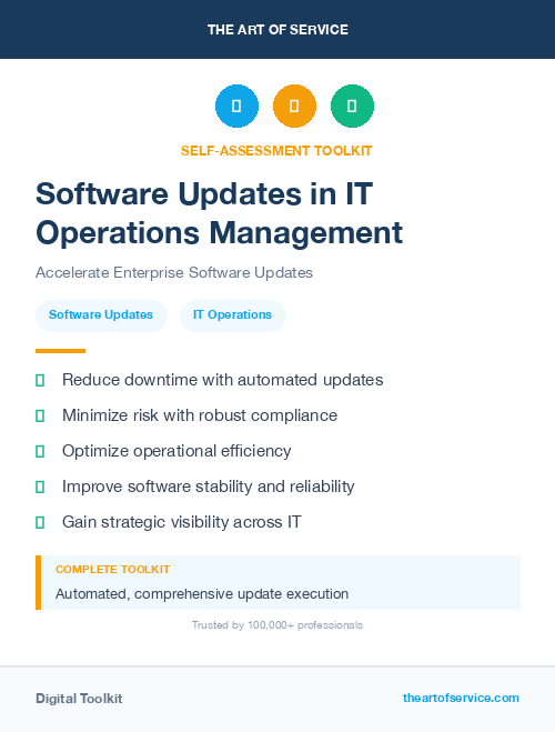Software Updates in IT Operations Management