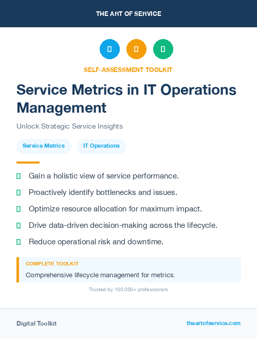 Service Metrics in IT Operations Management