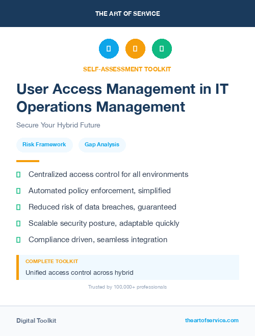 User Access Management in IT Operations Management