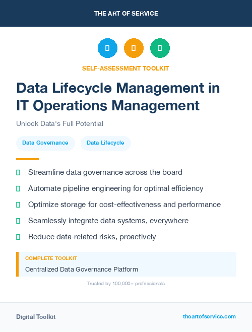 Data Lifecycle Management in IT Operations Management