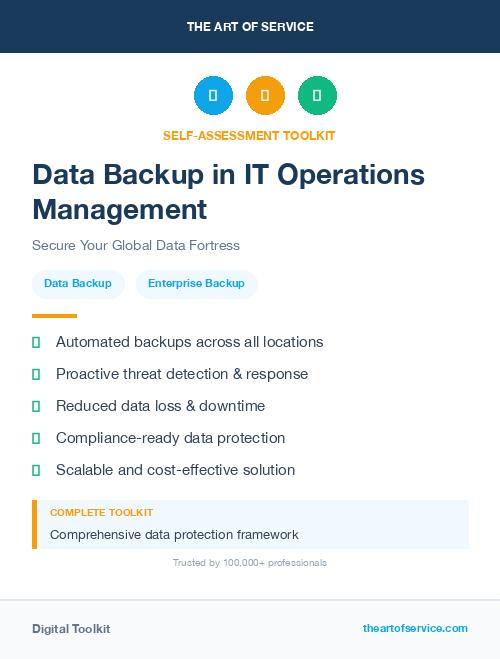 Data Backup in IT Operations Management