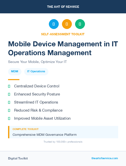 Mobile Device Management in IT Operations Management