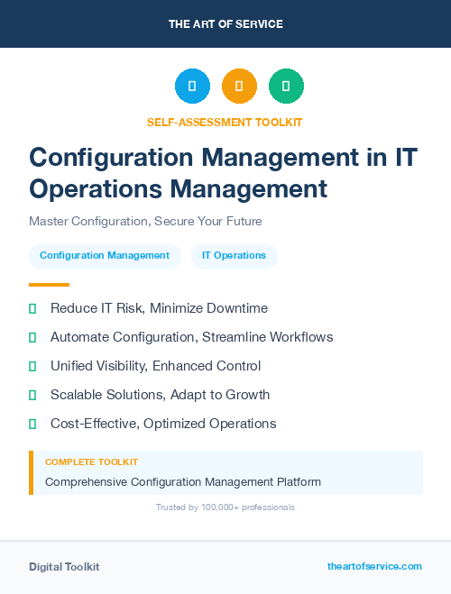 Configuration Management in IT Operations Management