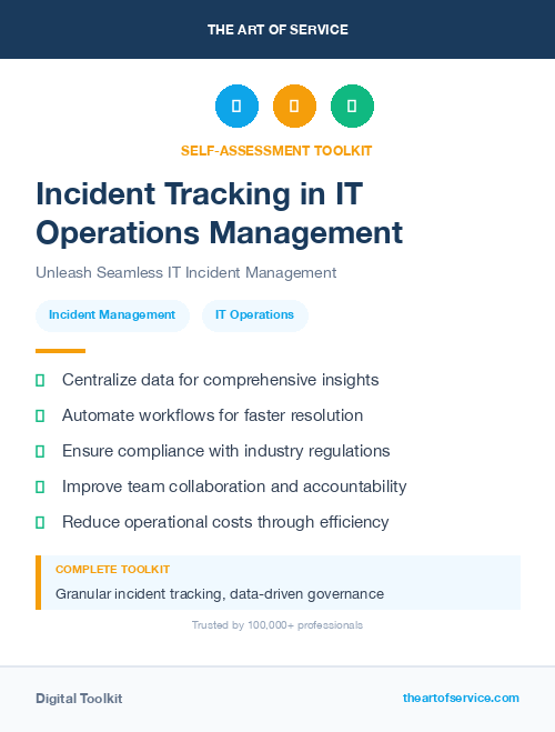 Incident Tracking in IT Operations Management