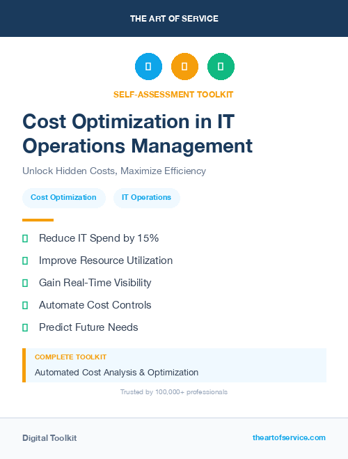 Cost Optimization in IT Operations Management