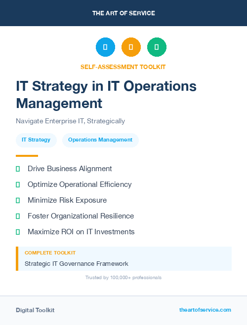 IT Strategy in IT Operations Management