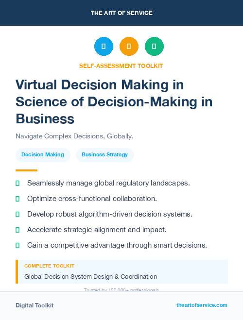 Virtual Decision Making in Science of Decision-Making in Business