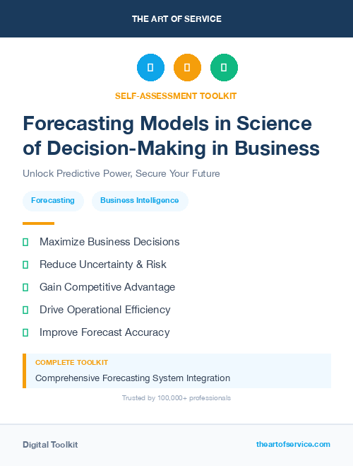 Forecasting Models in Science of Decision-Making in Business