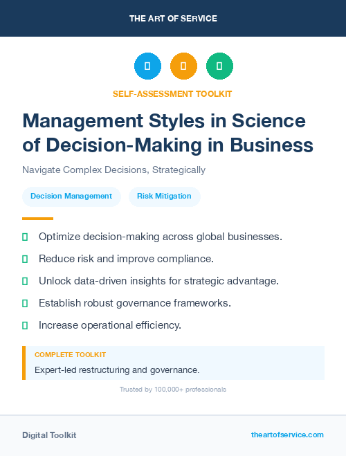 Management Styles in Science of Decision-Making in Business