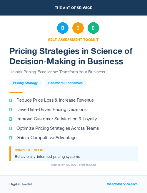 Pricing Strategies in Science of Decision-Making in Business