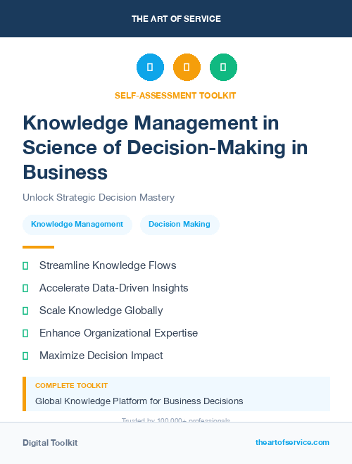 Knowledge Management in Science of Decision-Making in Business