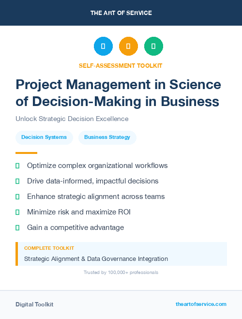 Project Management in Science of Decision-Making in Business
